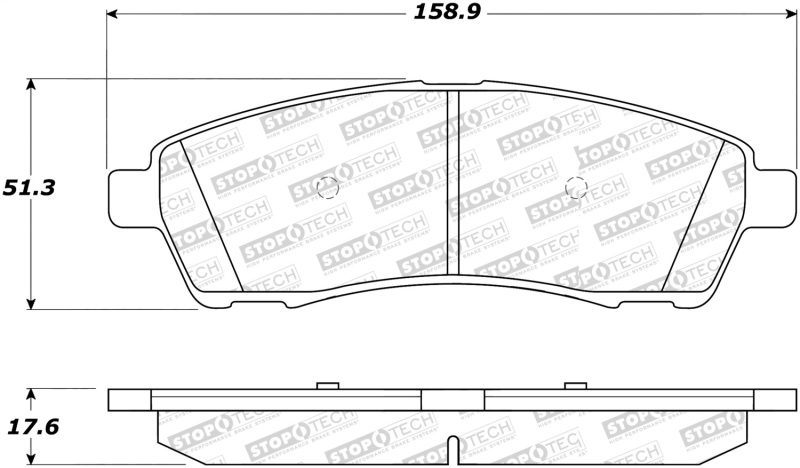 Ford F-250 Super Duty Brake Pads - Stoptech - Street Select - `99-`04