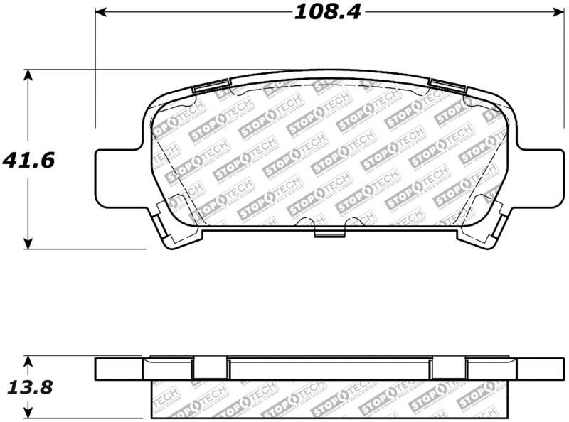 Subaru Forester Brake Pads - Front/Rear - Stoptech - Street Select - `98-`03