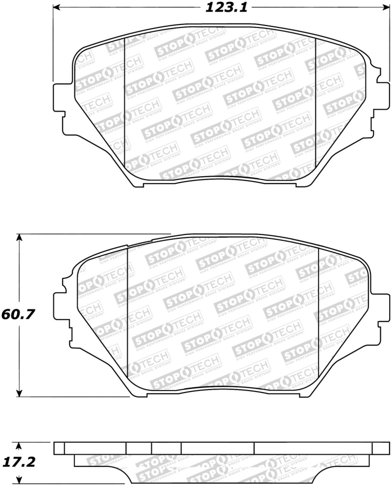Toyota RAV4 Brake Pads - Stoptech - Street Select - `01-`05