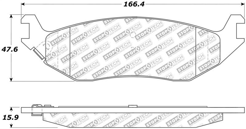 Ram Ram Pickup Brake Pads - Front - Stoptech - Street Select - `10-`14