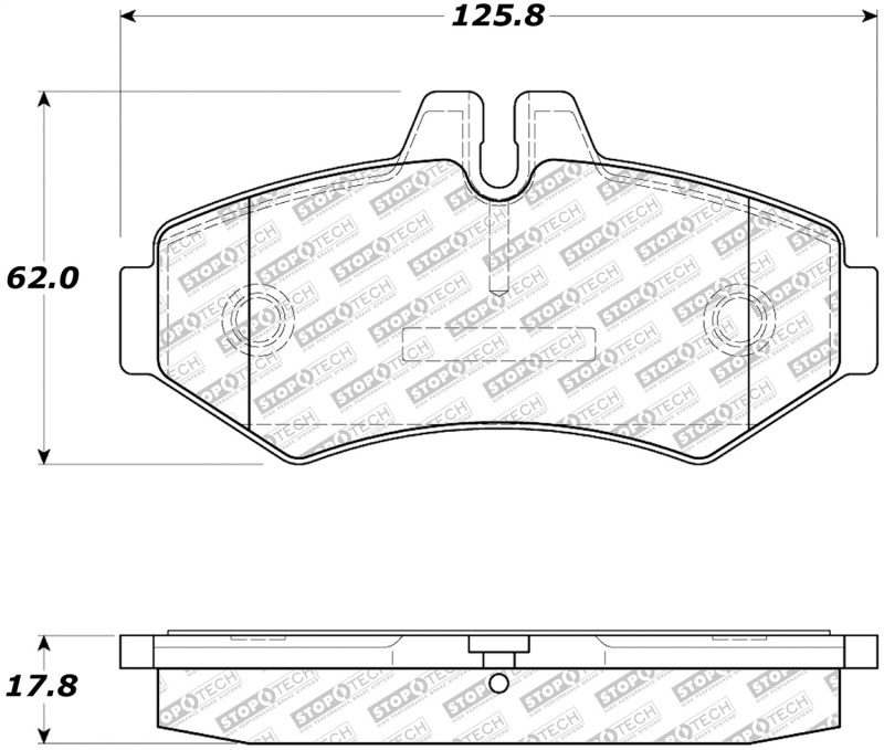 Mercedes-Benz G500 Brake Pads - Rear - Stoptech - Street Select - `02-`15