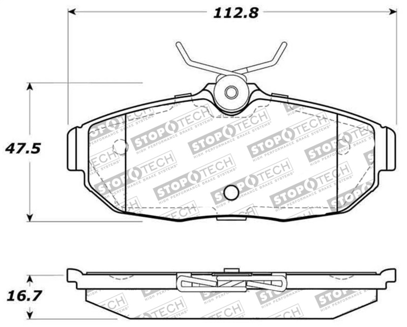 GMC Sierra Brake Pads - Front/Rear - Stoptech - Street Select - 2007 GMC Sierra Brake Pads - Front/Rear - Stoptech - Street Select - 2007