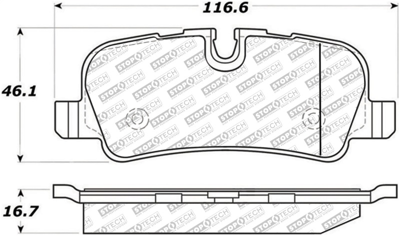 Land Rover Range Rover Brake Pads - Front + Rear - Stoptech - Street Select - `10-`11 Land Rover Range Rover Brake Pads - Front + Rear - Stoptech - Street Select - `10-`11