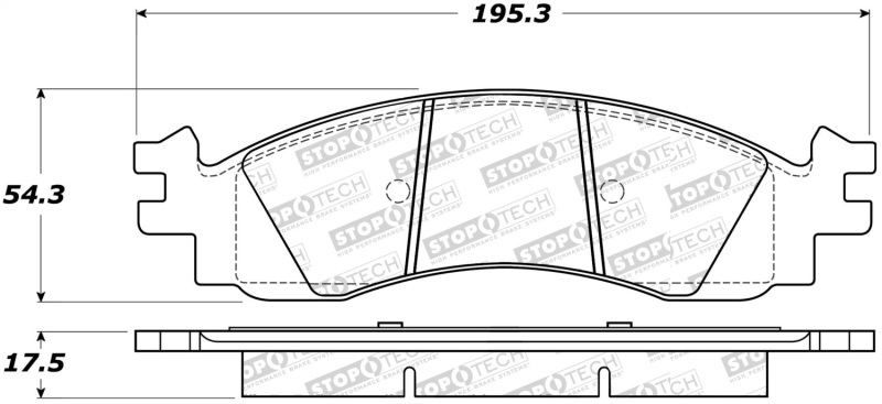Ford Explorer Brake Pads - Stoptech - Street Select - `06-`10 Ford Explorer Brake Pads - Stoptech - Street Select - `06-`10