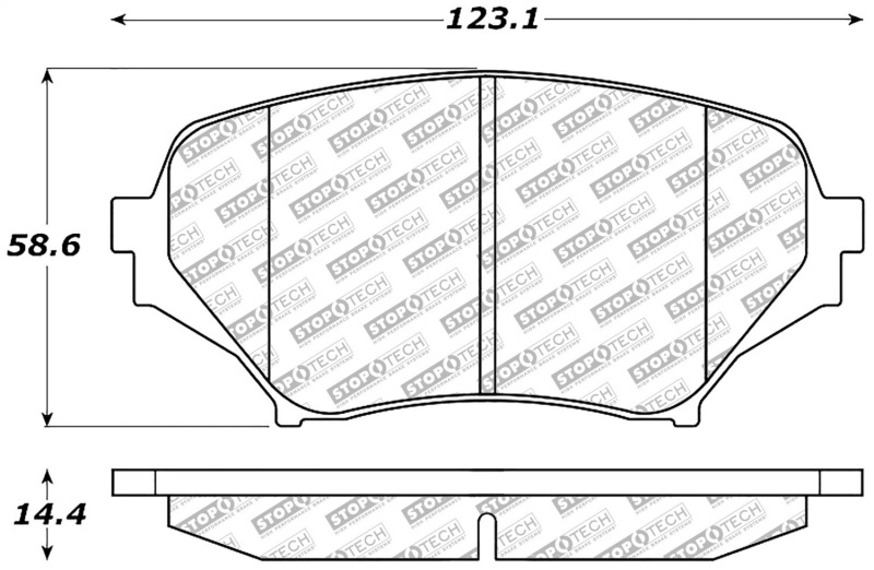Mazda MX-5 Miata Brake Pads - Front - Stoptech - Street Select - `06-`15 Mazda MX-5 Miata Brake Pads - Front - Stoptech - Street Select - `06-`15