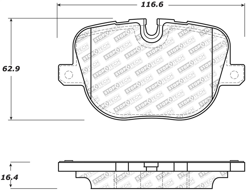 Land Rover Range Rover Brake Pads - Rear - Stoptech - Street Select + Hardware - `10-`12 Land Rover Range Rover Brake Pads - Rear - Stoptech - Street Select + Hardware - `10-`12