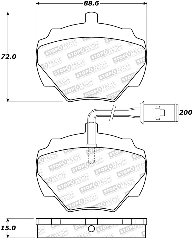 Land Rover Defender Brake Pads - Front - Stoptech - Street - `09-`11