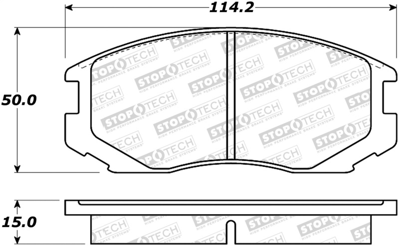 Mitsubishi Mirage Brake Pads - Front - Stoptech - Street - `91-`00