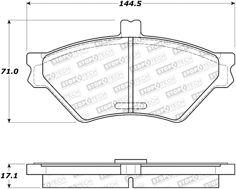 Ford Grand Marquis Brake Pads - Stoptech - Street - `95-`04