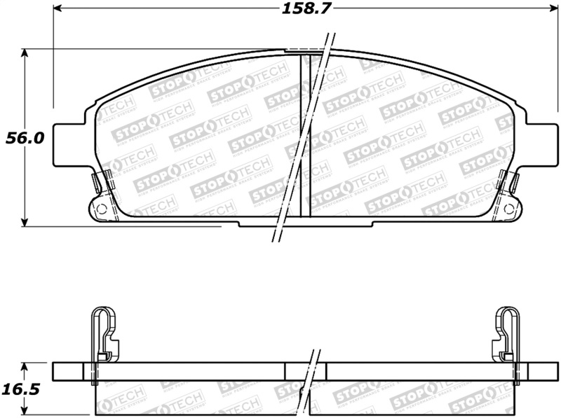 Nissan X-Trail Brake Pads - Stoptech - ST Street - `02-`07