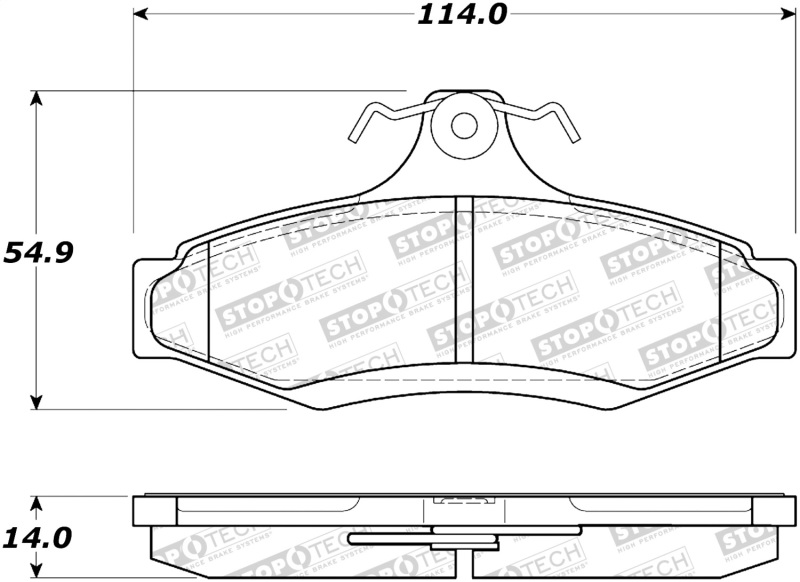 Mitsubishi Diamante Brake Pads - Stoptech - ST Street - `97-`04