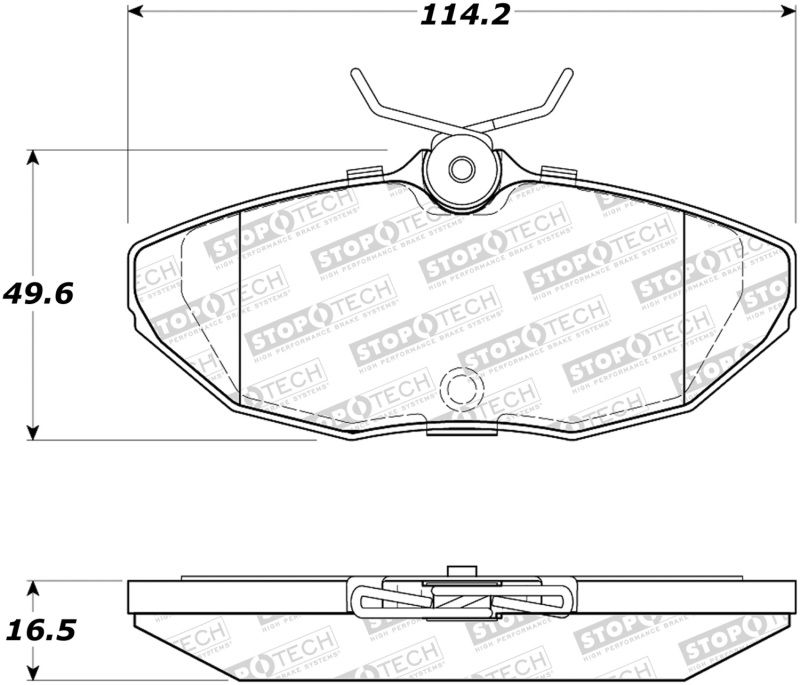 Lincoln LS Brake Pads - Stoptech - ST Street - `00-`06 Lincoln LS Brake Pads - Stoptech - ST Street - `00-`06