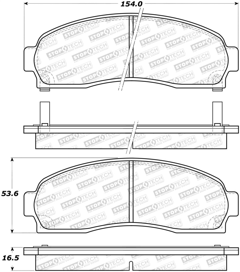 Ford Explorer Brake Pads - Stoptech - Street - `02-`05 Ford Explorer Brake Pads - Stoptech - Street - `02-`05