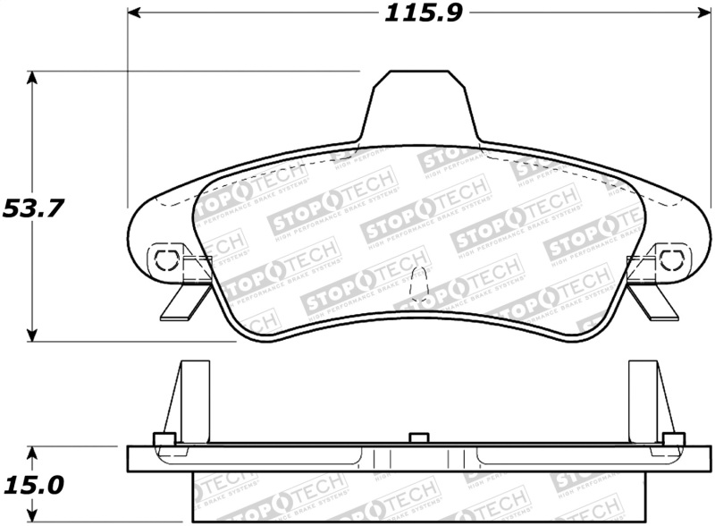 Ford Contour Brake Pads - Stoptech - Street - `95-`00