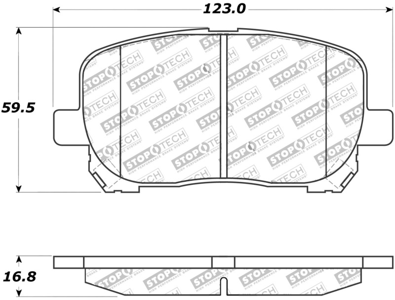 Pontiac Vibe Brake Pads - Stoptech - Street Touring - `03-`08