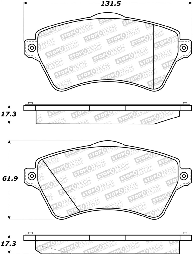 Land Rover Freelander Brake Pads - Stoptech - Street; OE-Style; Low-Dust; Quiet Shims; Scorched; Positive Molded; Includes Hardware - `02-`06 Land Rover Freelander Brake Pads - Stoptech - Street; OE-Style; Low-Dust; Quiet Shims; Scorched; Positive Molded; Includes Hardware - `02-`06