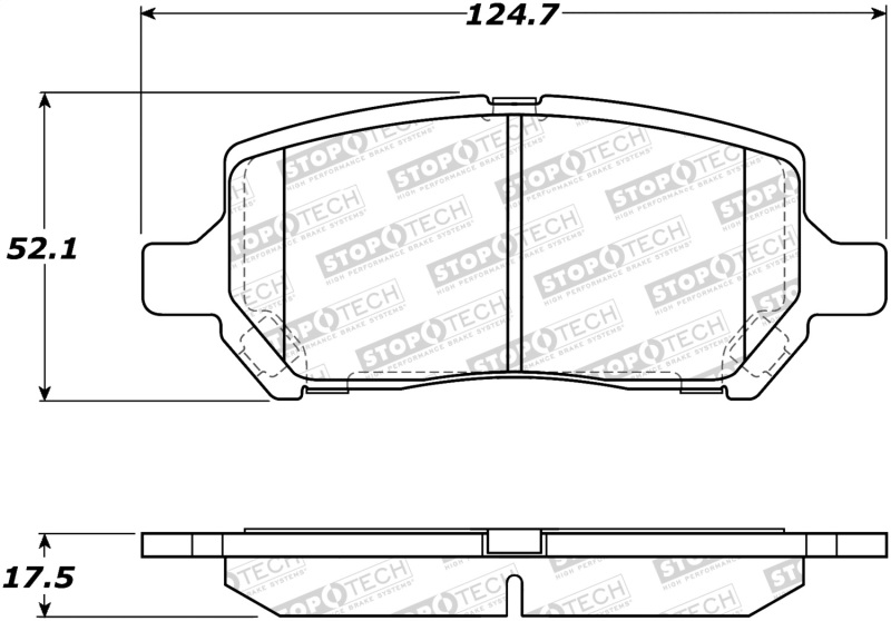 Chevrolet Cobalt Brake Pads - Stoptech - ST Street - `05-`10 Chevrolet Cobalt Brake Pads - Stoptech - ST Street - `05-`10