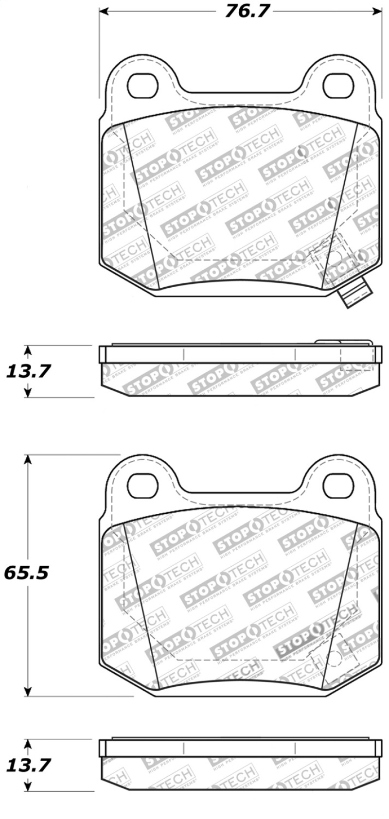 Toyota 86 Brake Pads - Rear - Stoptech - Street Touring ST-22 - `19-`20