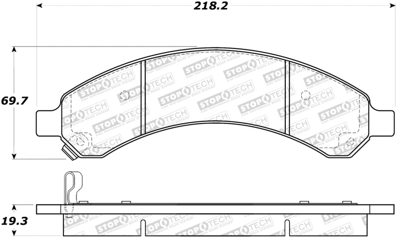 GMC Savana 3500 Brake Pads - Stoptech - Street - `03-`08 GMC Savana 3500 Brake Pads - Stoptech - Street - `03-`08