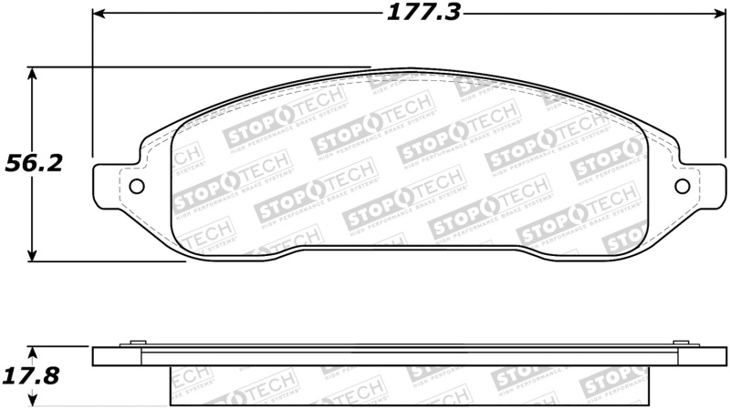 Ford Freestar Brake Pads - Stoptech - Street with Shims and Hardware - `04-`07 Ford Freestar Brake Pads - Stoptech - Street with Shims and Hardware - `04-`07