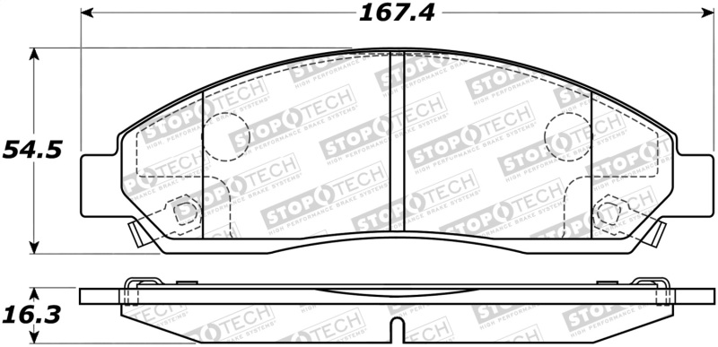 GMC Canyon Brake Pads - Stoptech - Street - `04-`08 GMC Canyon Brake Pads - Stoptech - Street - `04-`08