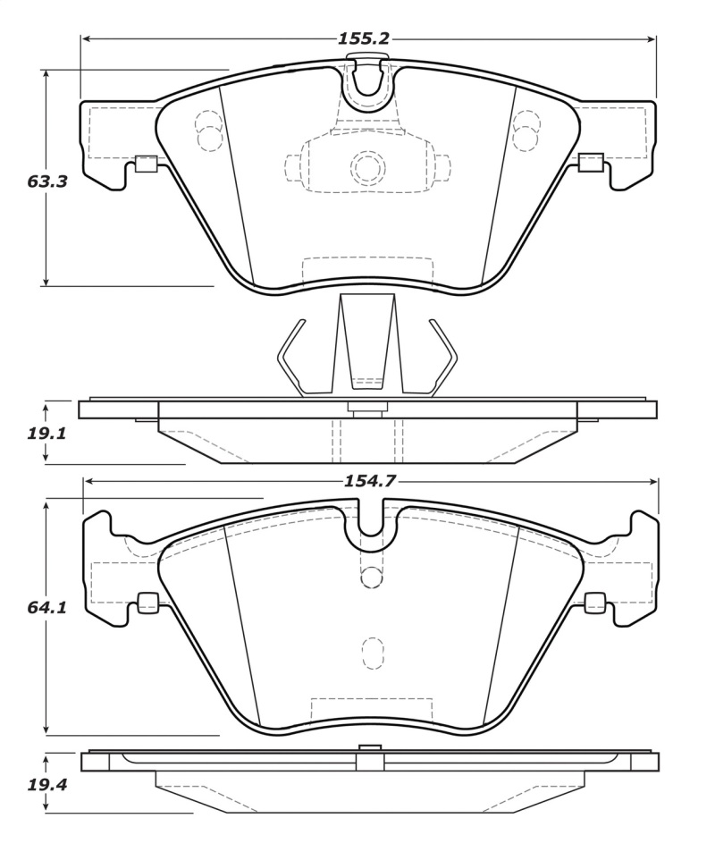 BMW Z4 Brake Pads - Front - Stoptech - Street Touring - `09-`16 BMW Z4 Brake Pads - Front - Stoptech - Street Touring - `09-`16