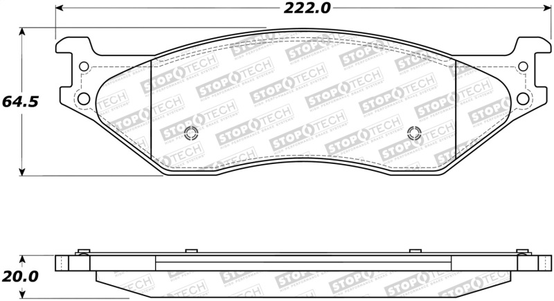 Ford F-550 Super Duty Brake Pads - Stoptech - ST Street - `05-`16 Ford F-550 Super Duty Brake Pads - Stoptech - ST Street - `05-`16