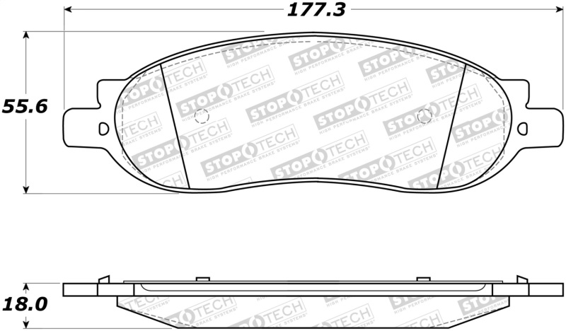 Ford F-250 Brake Pads - Stoptech - Street with Shims and Hardware - `05-`08 Ford F-250 Brake Pads - Stoptech - Street with Shims and Hardware - `05-`08