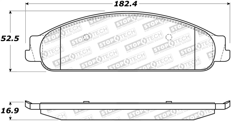 Ford Taurus X Brake Pads - Stoptech - Street - `08-`09 Ford Taurus X Brake Pads - Stoptech - Street - `08-`09