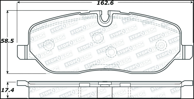 Land Rover Range Rover Brake Pads - Stoptech - Street - `06-`09 Land Rover Range Rover Brake Pads - Stoptech - Street - `06-`09