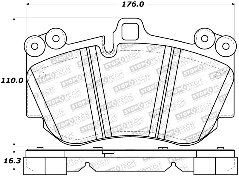 Audi RS5 Brake Pads - Stoptech - Street with Shims - `10-`16 Audi RS5 Brake Pads - Stoptech - Street with Shims - `10-`16