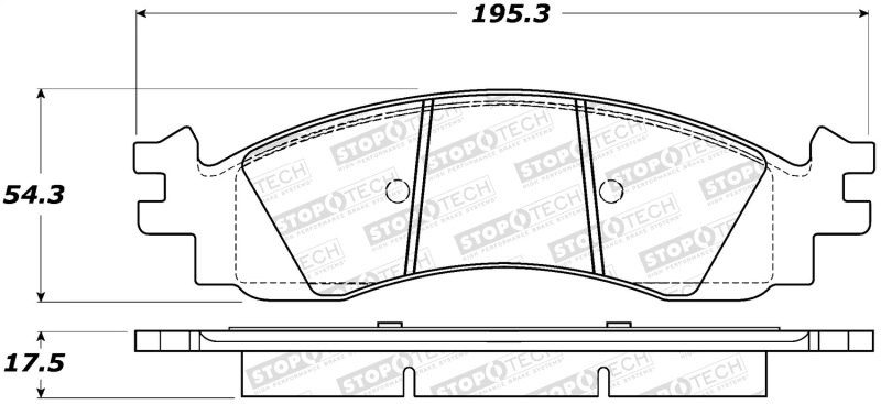 Ford Explorer Sport Trac Brake Pads - Stoptech - Street - `07-`10 Ford Explorer Sport Trac Brake Pads - Stoptech - Street - `07-`10