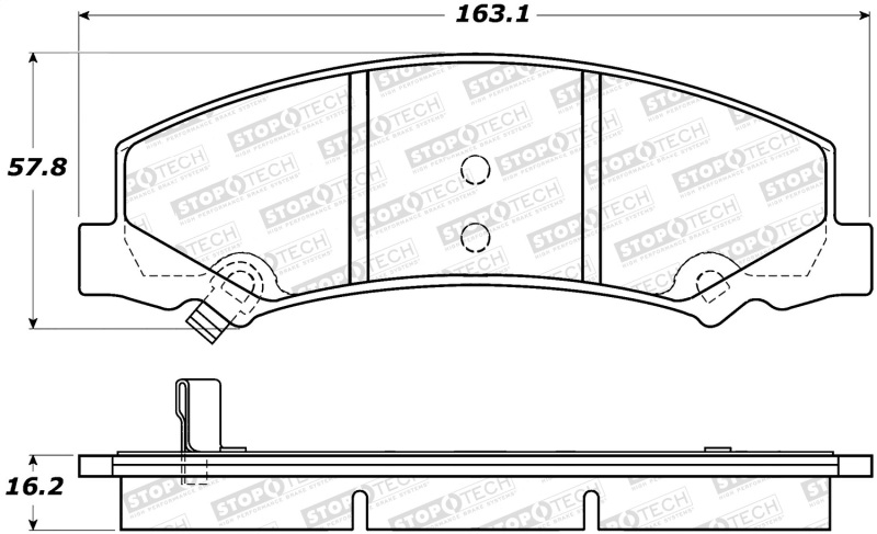 Buick Lucerne Brake Pads - Stoptech - Street - `06-`11 Buick Lucerne Brake Pads - Stoptech - Street - `06-`11