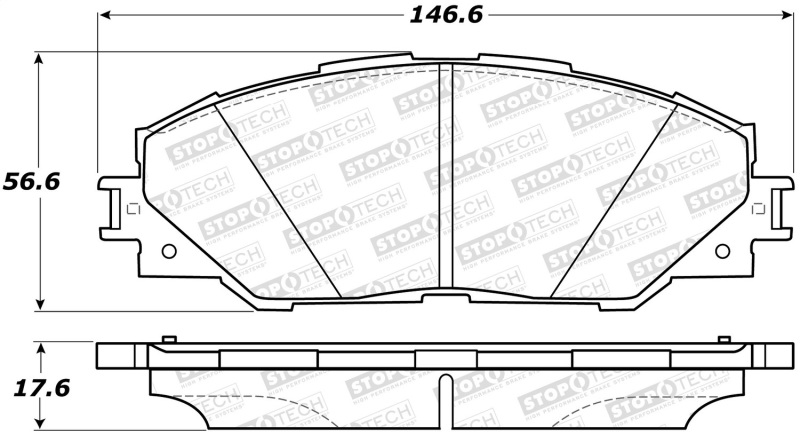 Toyota Corolla iM Brake Pads - Stoptech - ST Street - `17-`18
