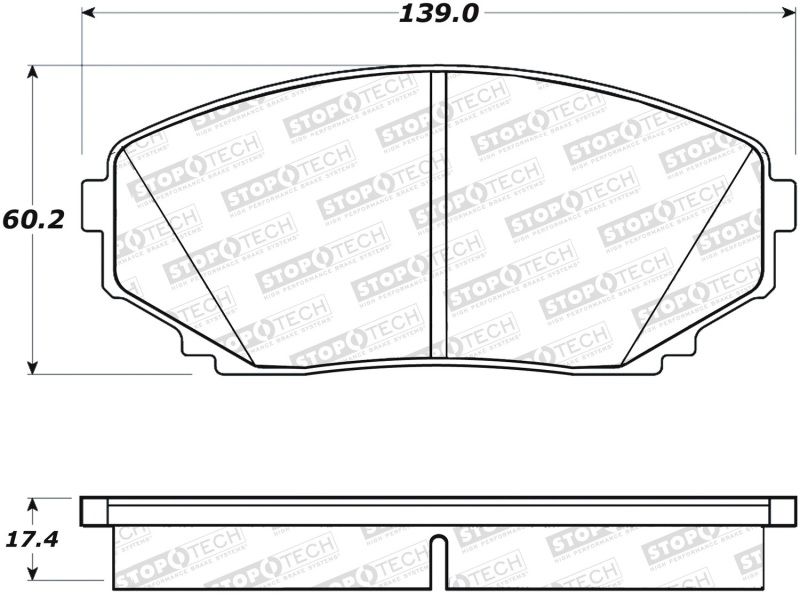 Mazda CX-9 Brake Pads - Stoptech - Street Brake Pads - `07-`18 Mazda CX-9 Brake Pads - Stoptech - Street Brake Pads - `07-`18