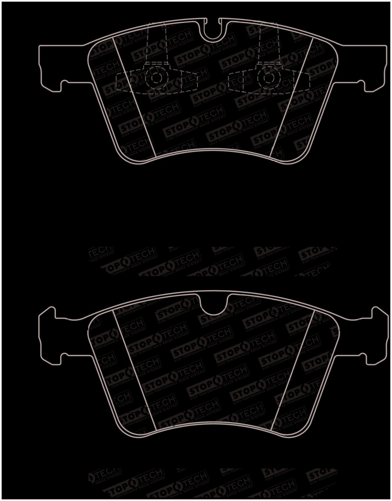 Mercedes-Benz GL320 Brake Pads - Stoptech - Street Brake Pads - 2008