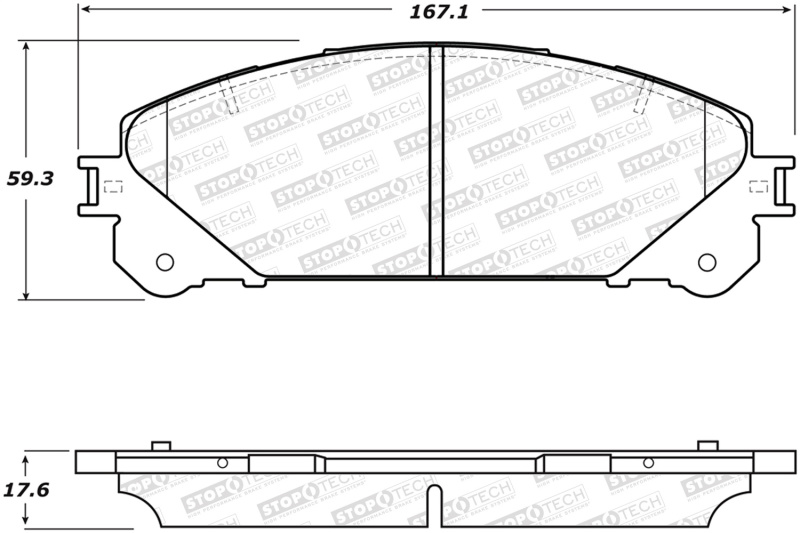 Toyota Sienna Brake Pads - Front - Stoptech - ST Sport - `11-`22