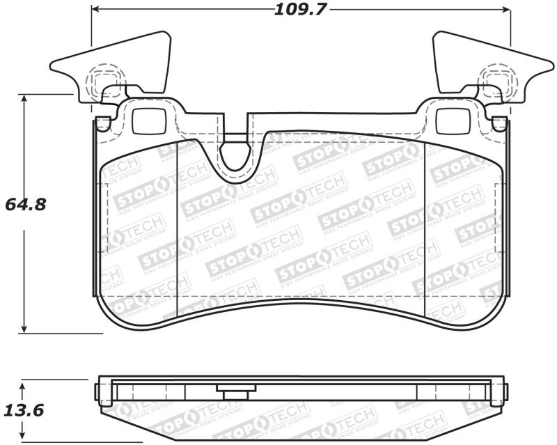 Mercedes-Benz SL63 AMG Brake Pads - Front - Stoptech - Street - `09-`12