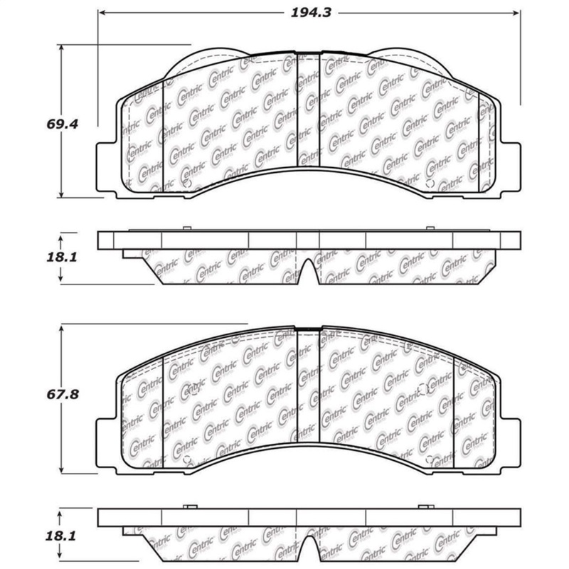 Lincoln Navigator Brake Pads - Front - Stoptech - Street Performance - `10-`20 Lincoln Navigator Brake Pads - Front - Stoptech - Street Performance - `10-`20