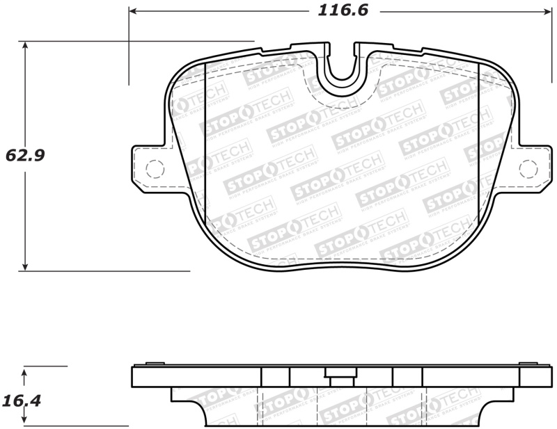 Land Rover Range Rover Brake Pads - Front - Stoptech - Street - `10-`12