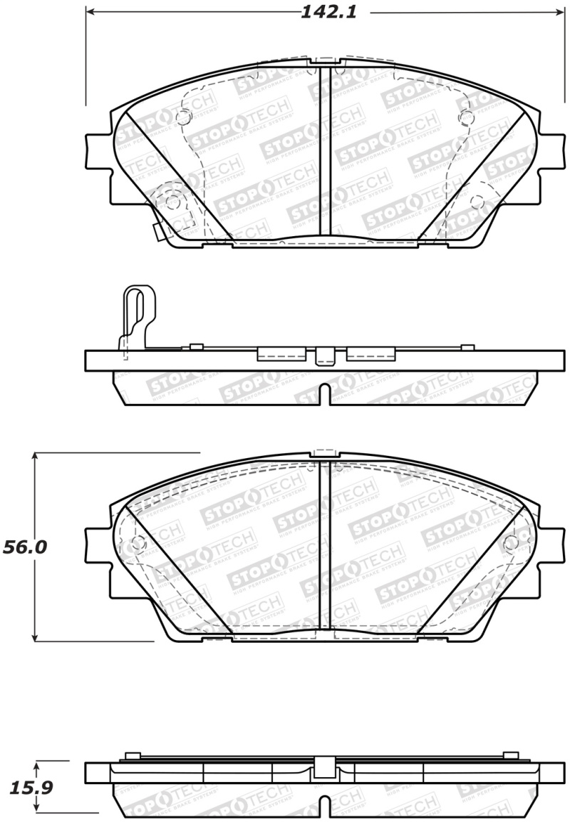 Mazda CX-30 Brake Pads - Front - Stoptech - Street Performance - `20-`21