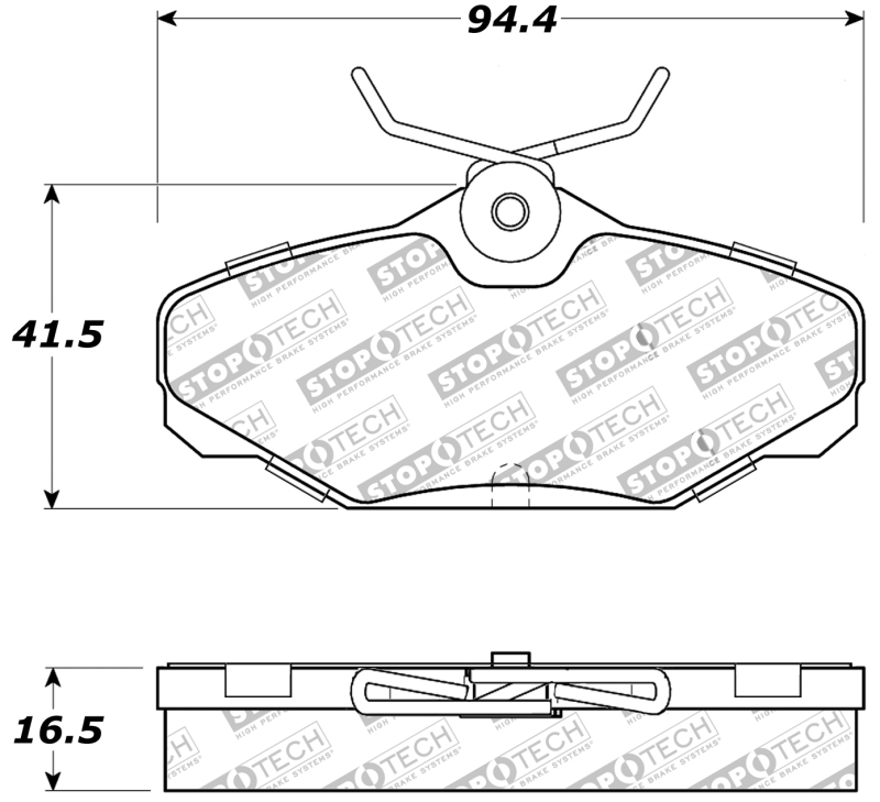 Ford Sable Brake Pads - Stoptech - Sport - `94-`01