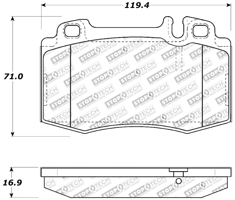 Mercedes-Benz ML430 Brake Pads - Front - Stoptech - Sport - `00-`01