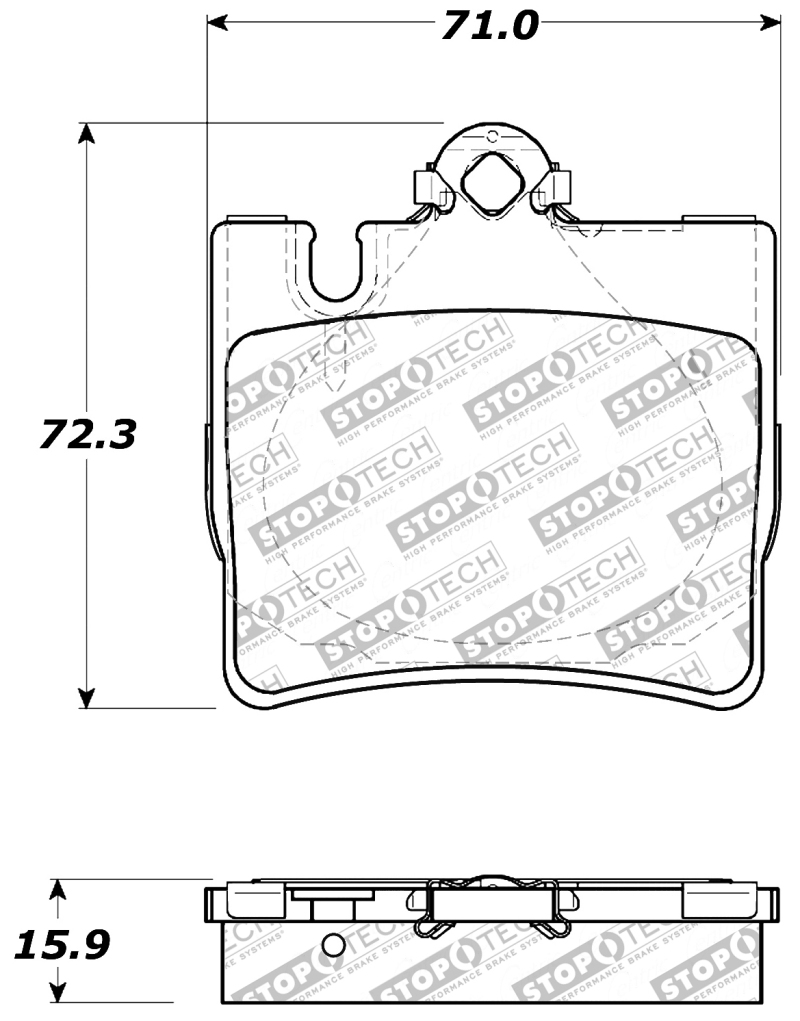 Mercedes-Benz S600 Brake Pads - Stoptech - Sport - `01-`02