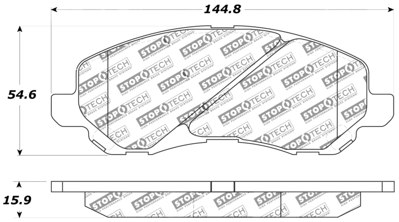 Chrysler 200 Brake Pads - Front - Stoptech - Sport - `11-`14