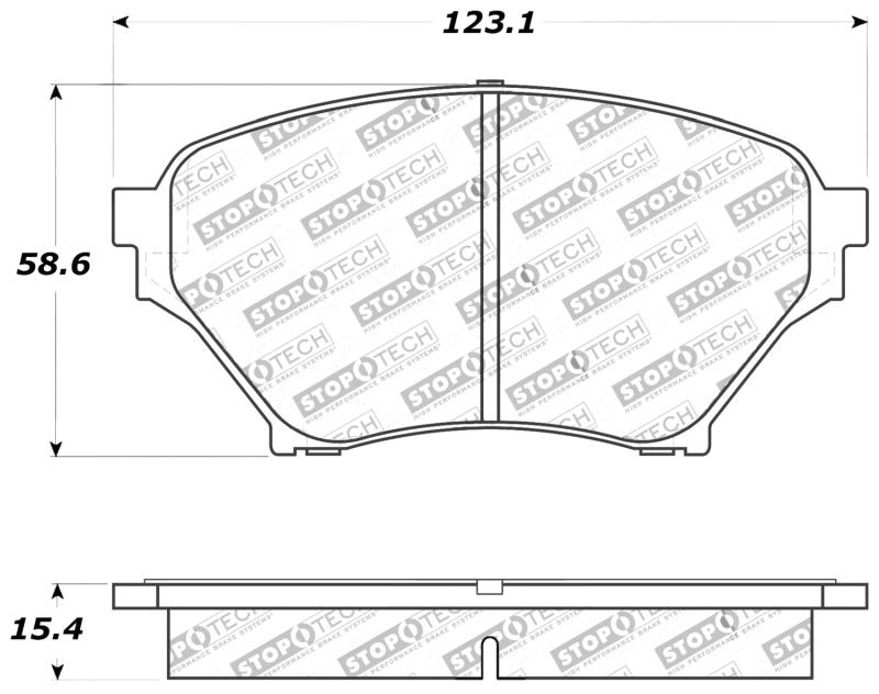 Mazda Miata Brake Pads - Front - Stoptech - Sport - `01-`05