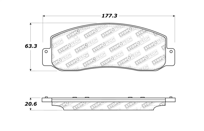 Ford F-350 Brake Pads - Stoptech - Sport - `11-`12 Ford F-350 Brake Pads - Stoptech - Sport - `11-`12