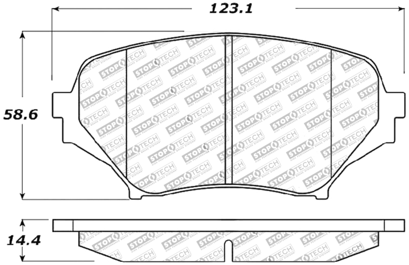Mazda MX-5 Brake Pads - Front - Stoptech - Sport - `06-`15
