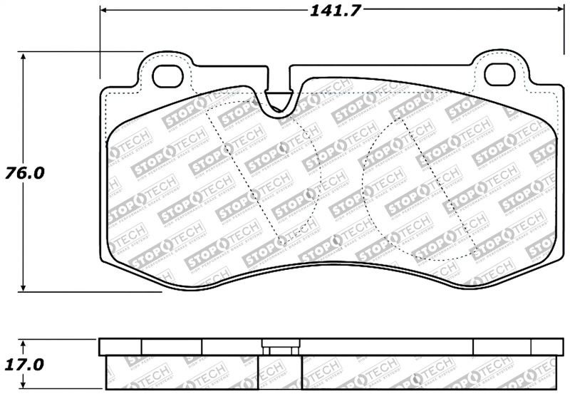 Mercedes-Benz CL550 Brake Pads - Stoptech - Sport Brake Pads - `07-`14