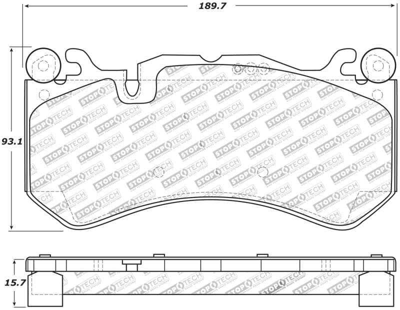 Mercedes-Benz Maybach S600 Brake Pads - Front - Stoptech - Sport - 2016